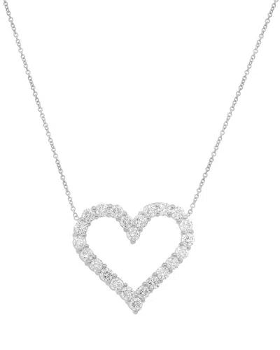 Diana M. Fine Jewelry 14k 1.30 Ct. Tw. Diamond Necklace In Silver