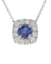 Diana M. Fine Jewelry 14k 1.35 Ct. Tw. Diamond & Sapphire Necklace
