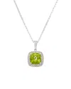 Diana M. Fine Jewelry 14k 1.40 Ct. Tw. Diamond & Peridot Necklace