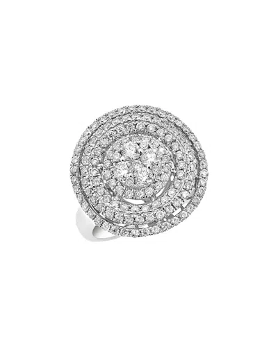 Diana M. Fine Jewelry 14k 1.45 Ct. Tw. Diamond Ring In Silver