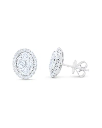 Diana M. Fine Jewelry 14k 1.50 Ct. Tw. Diamond Earrings In Transparent