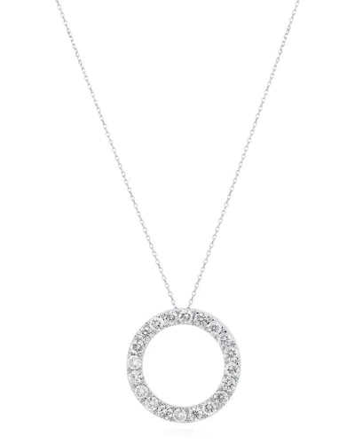 Diana M. Fine Jewelry 14k 1.50 Ct. Tw. Lab-grown Diamond Pendant Necklace In Metallic