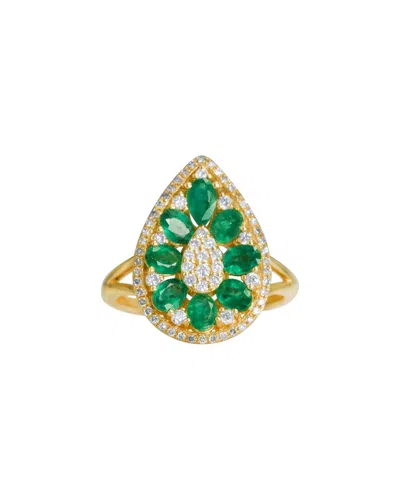 Diana M. Fine Jewelry 14k 1.62 Ct. Tw. Diamond & Emerald Ring