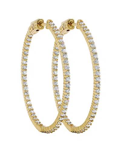 Diana M. Fine Jewelry 14k 1.85 Ct. Tw. Diamond Hoops In Gold