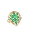 Diana M. Fine Jewelry 14k 2.04 Ct. Tw. Diamond & Emerald Ring