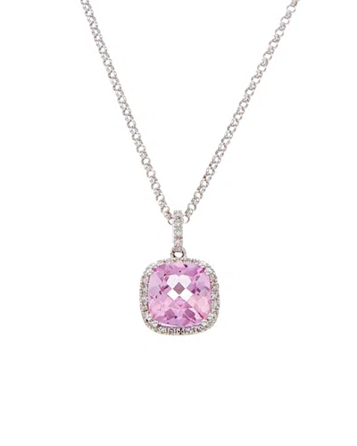 Diana M. Fine Jewelry 14k 2.18 Ct. Tw. Diamond & Topaz Necklace