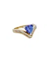 Diana M. Fine Jewelry 14k 2.28 Ct. Tw. Diamond & Tanzanite Ring
