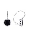 Diana M. Fine Jewelry 14k 2.62 Ct. Tw. Diamond & Onyx Earrings