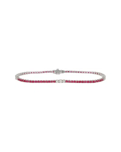 Diana M. Fine Jewelry 14k 2.93 Ct. Tw. Diamond & Ruby Bracelet