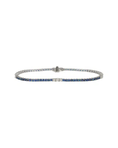 Diana M. Fine Jewelry 14k 2.93 Ct. Tw. Diamond & Sapphire Bracelet