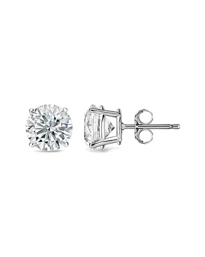 Diana M. Fine Jewelry 14k 3.00 Ct. Tw. Diamond Earrings In Silver