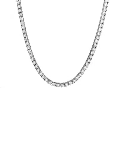Diana M. Fine Jewelry 14k 3.00 Ct. Tw. Diamond Tennis Necklace In Silver