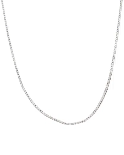 Diana M. Fine Jewelry 14k 3.00 Ct. Tw. Diamond Necklace In Metallic