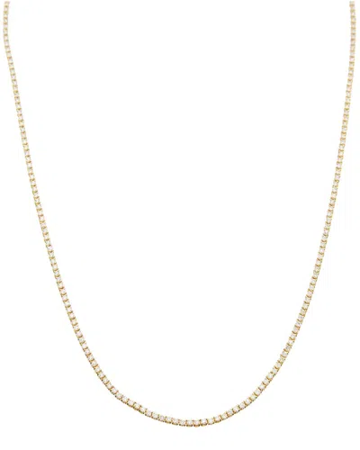 Diana M. Fine Jewelry 14k 3.00 Ct. Tw. Diamond Tennis Necklace In Gold