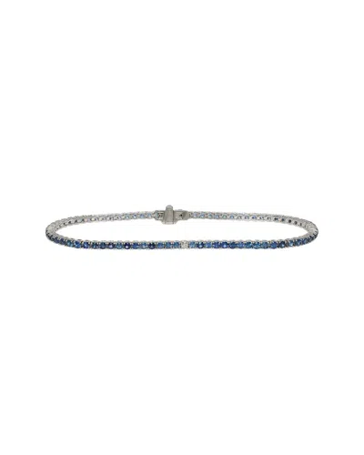 Diana M. Fine Jewelry 14k 3.20 Ct. Tw. Diamond & Sapphire Bracelet