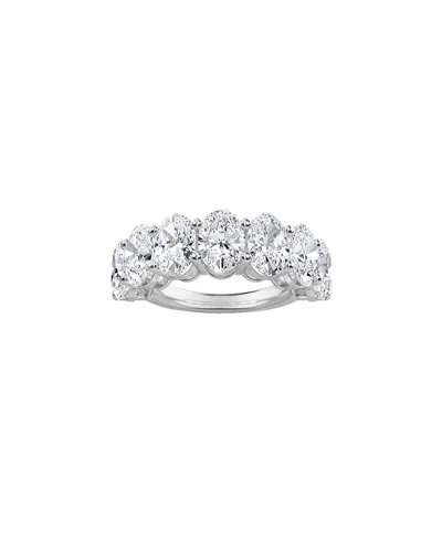 Diana M. Fine Jewelry 14k 3.63 Ct. Tw. Diamond Half-eternity Ring In Metallic