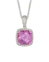 Diana M. Fine Jewelry 14k 3.80 Ct. Tw. Diamond & Topaz Necklace