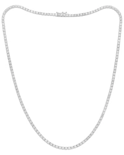 Diana M. Fine Jewelry 14k 4.00 Ct. Tw. Diamond Tennis Necklace In Metallic
