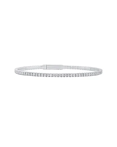 Diana M. Fine Jewelry 14k 5.25 Ct. Tw. Diamond Bangle In Metallic