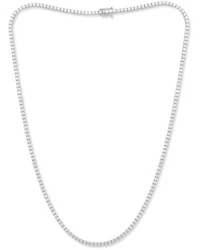 Diana M. Fine Jewelry 14k 6.00 Ct. Tw. Diamond Tennis Necklace In Metallic