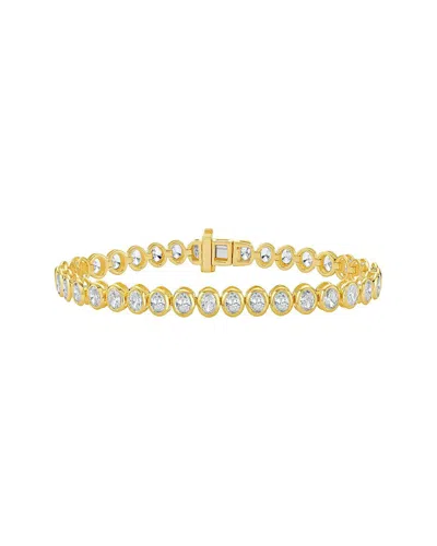 Diana M. Fine Jewelry 14k 6.15 Ct. Tw. Lab-grown Diamond Tennis Bracelet In Gold