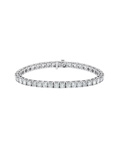 Diana M. Fine Jewelry 14k 8.00 Ct. Tw. Diamond Bracelet In Silver