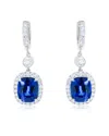 Diana M. Fine Jewelry 14k 9.56 Ct. Tw. Diamond & Sapphire Drop Earrings