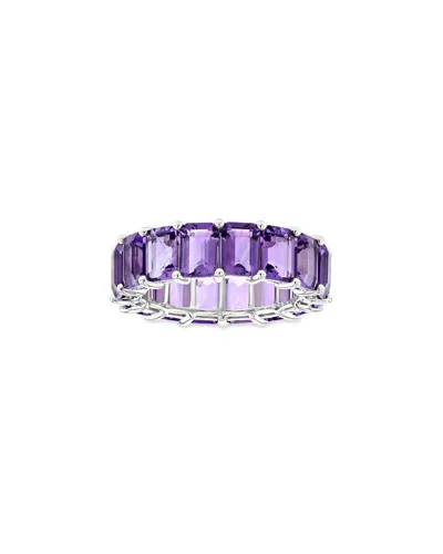Diana M. Fine Jewelry 14k Amethyst Eternity Ring In Purple