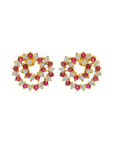 Diana M. Fine Jewelry 14k Earrings In Brown