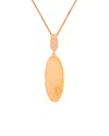 Diana M. Fine Jewelry 14k Rose Gold 0.07 Ct. Tw. Diamond Necklace