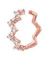 Diana M. Fine Jewelry 14k Rose Gold 0.22 Ct. Tw. Diamond Cuff Earrings