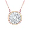 Diana M. Fine Jewelry 14k Rose Gold 0.25 Ct. Tw. Diamond Necklace