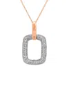 Diana M. Fine Jewelry 14k Rose Gold 0.27 Ct. Tw. Diamond Necklace