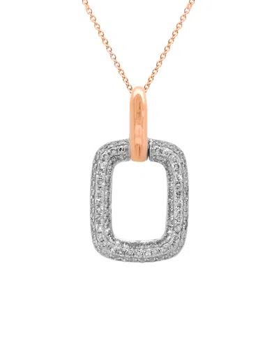 Diana M. Fine Jewelry 14k Rose Gold 0.27 Ct. Tw. Diamond Necklace