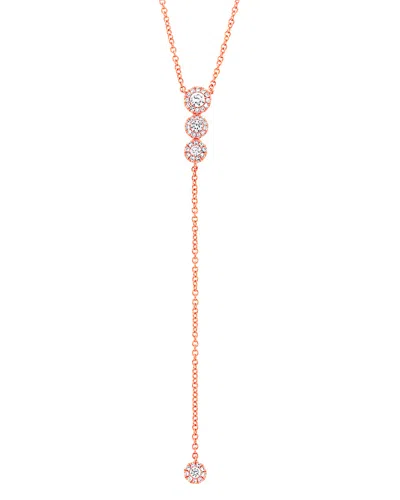Diana M. Fine Jewelry 14k Rose Gold 0.29 Ct. Tw. Diamond Necklace