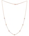 Diana M. Fine Jewelry 14k Rose Gold 0.40 Ct. Tw. Diamond Necklace