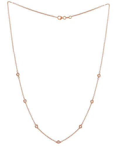 Diana M. Fine Jewelry 14k Rose Gold 0.40 Ct. Tw. Diamond Necklace