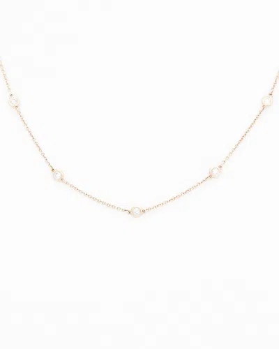 Diana M. Fine Jewelry 14k Rose Gold 0.40 Ct. Tw. Diamond Necklace