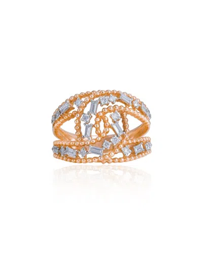 Diana M. Fine Jewelry 14k Rose Gold 0.46 Ct. Tw. Diamond Half-eternity Ring