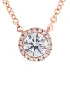 Diana M. Fine Jewelry 14k Rose Gold 0.46 Ct. Tw. Diamond Necklace