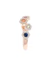 Diana M. Fine Jewelry 14k Rose Gold 0.66 Ct. Tw. Diamond & Sapphire Ring