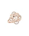 Diana M. Fine Jewelry 14k Rose Gold 0.89 Ct. Tw. Diamond & Marganet Ring