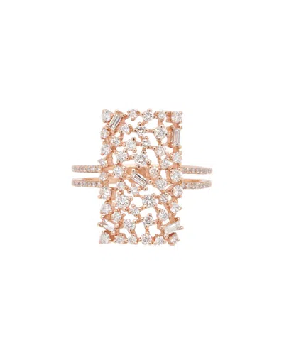 Diana M. Fine Jewelry 14k Rose Gold 0.89 Ct. Tw. Diamond Half-eternity Ring