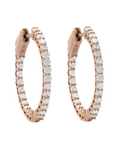 Diana M. Fine Jewelry 14k Rose Gold 1.00 Ct. Tw. Diamond Earrings In Multi