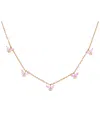 Diana M. Fine Jewelry 14k Rose Gold 1.02 Ct. Tw. Diamond & Sapphire Necklace