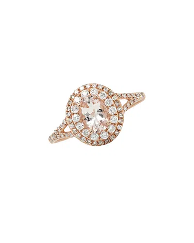 Diana M. Fine Jewelry 14k Rose Gold 1.13 Ct. Tw. Diamond & Marganet Ring