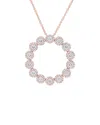 Diana M. Fine Jewelry 14k Rose Gold 1.15 Ct. Tw. Diamond Necklace