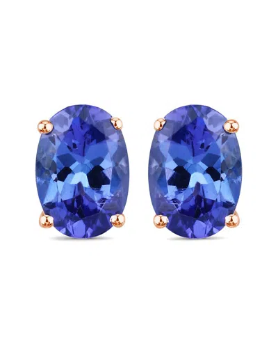 DIANA M. DIANA M. FINE JEWELRY 14K ROSE GOLD 1.20 CT. TW. TANZANITE STUDS