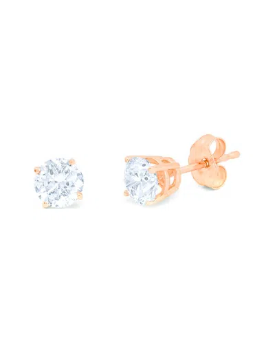 Diana M. Fine Jewelry 14k Rose Gold 1.50 Ct. Tw. Diamond Studs