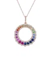 Diana M. Fine Jewelry 14k Rose Gold 1.52 Ct. Tw. Diamond & Sapphire Necklace
